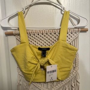 Yellow crop tank WITH TAGS